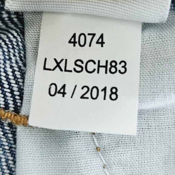 Aeropostale Embroidered Light Wash Denim Mini Skirt Floral Women's 0 Trendy - Picture 7 of 7